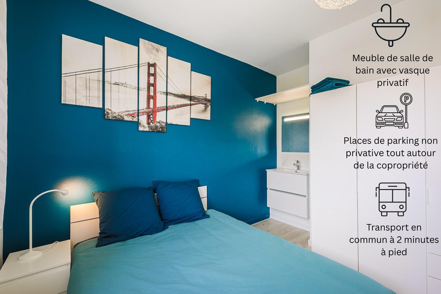 La Coloc' Smart & Cosy - 4 Differentes Et Privatives Sont Disponible Dans Ce T4 De 80m2 En Colocation - Jusqu'a 2 Personnes Par - 1 Lit Double Par *